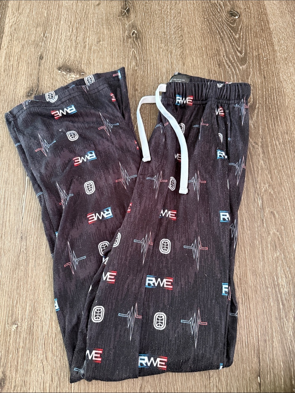 Overtime Kids Pajama Bottoms with White Drawstring
